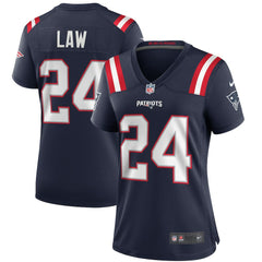 Ty Law New England Patriots Women's Game Retired Player Jersey - Navy - Nike