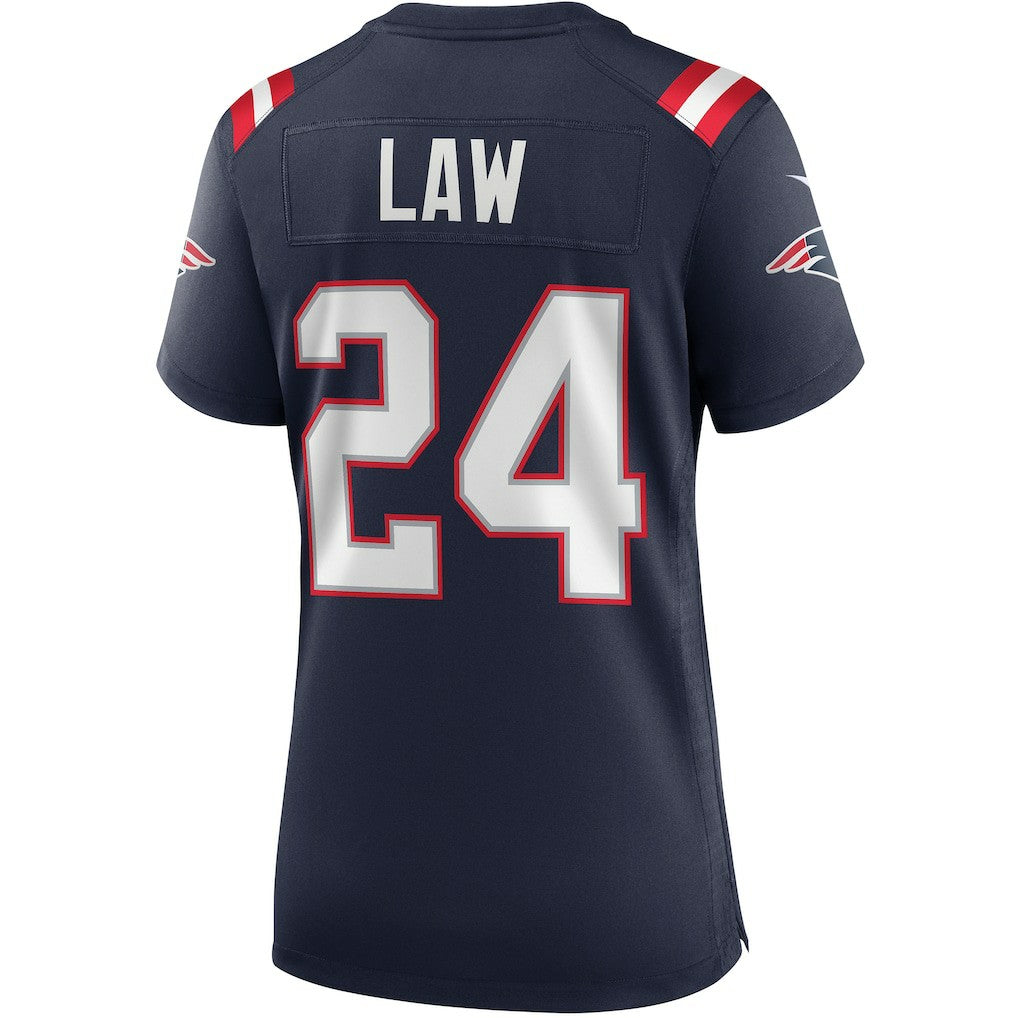 Ty Law New England Patriots Women's Game Retired Player Jersey - Navy - Nike