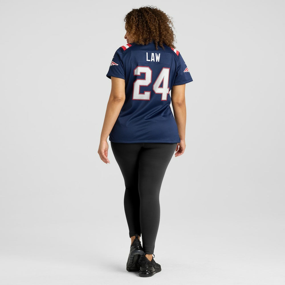 Ty Law New England Patriots Women's Game Retired Player Jersey - Navy - Nike