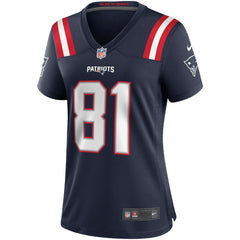 Randy Moss New England Patriots Women's Game Retired Player Jersey - Navy - Nike