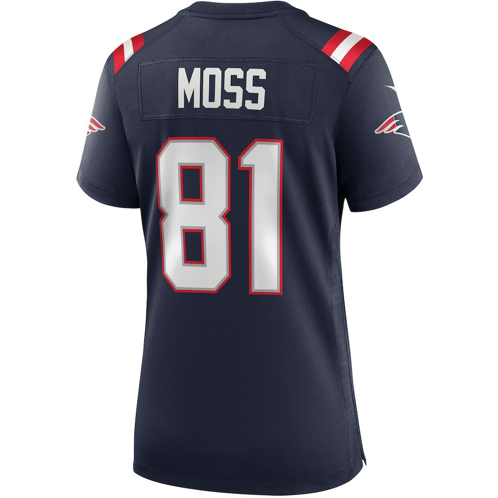 Randy Moss New England Patriots Women's Game Retired Player Jersey - Navy - Nike