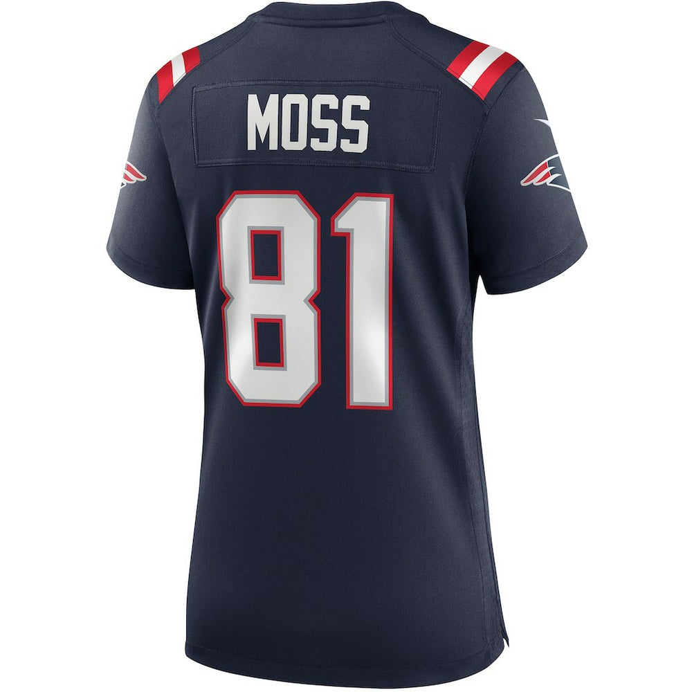 Randy Moss New England Patriots Women's Game Retired Player Jersey - Navy - Nike