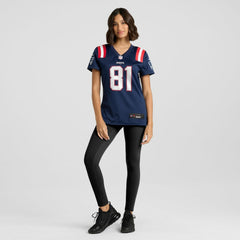 Randy Moss New England Patriots Women's Game Retired Player Jersey - Navy - Nike