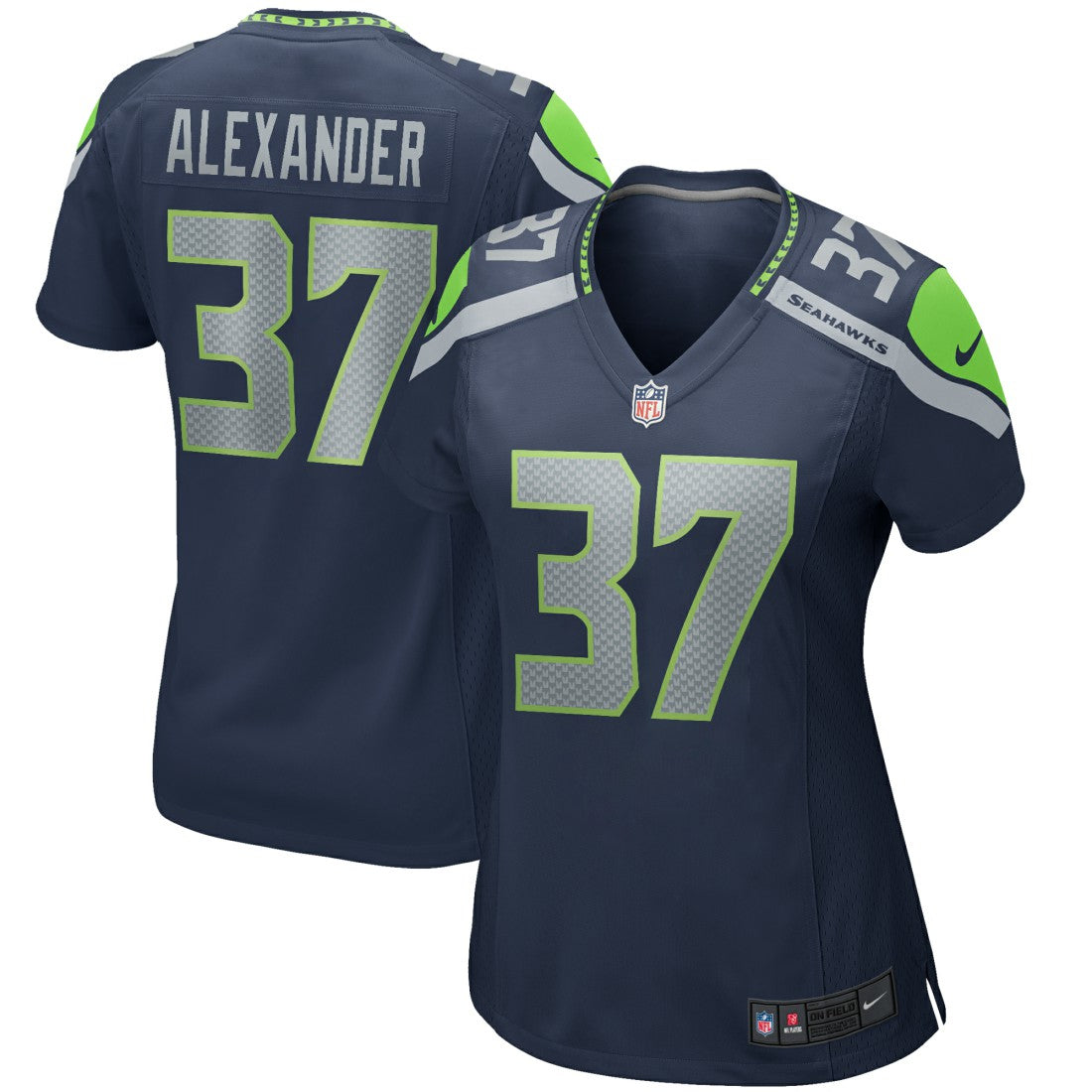 Shaun Alexander Seattle Seahawks Women's Game Retired Player Jersey - College Navy - Nike