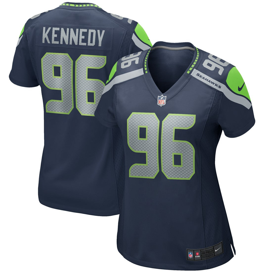 Cortez Kennedy Seattle Seahawks Women's Game Retired Player Jersey - College Navy - Nike
