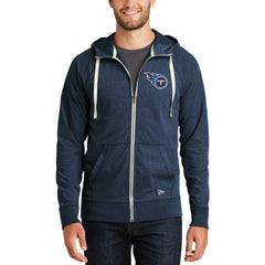 Tennessee Titans New Era In Season Hoodie Full-Zip Jacket - Heathered Navy - NFL