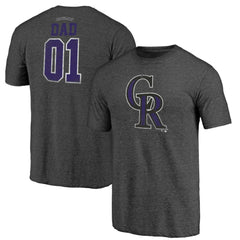 Colorado Rockies Father's Day Greatest Dad Tri-Blend T-Shirt for sale