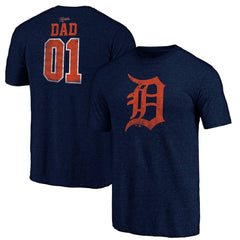 Detroit Tigers Father's Day Greatest Dad Tri-Blend T-Shirt Discount
