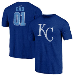Kansas City Royals Father's Day Greatest Dad Tri-Blend T-Shirt Discount