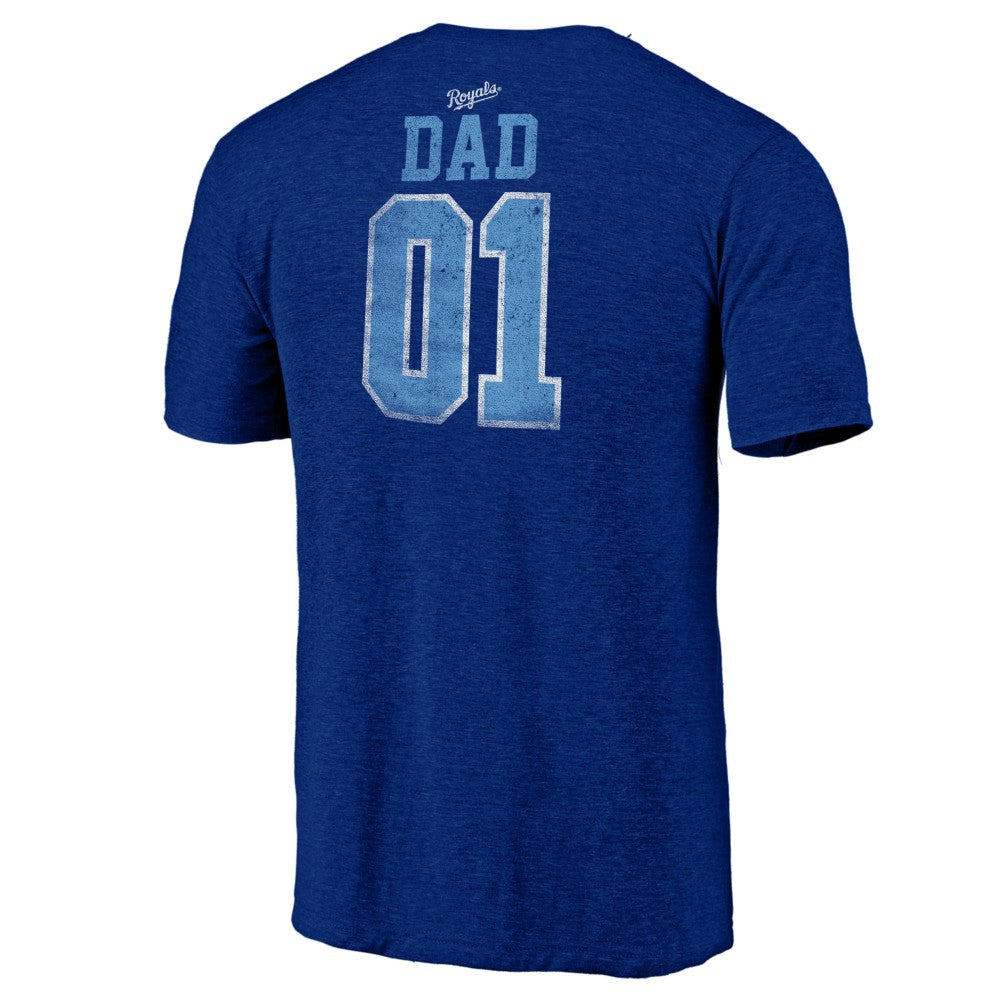 Kansas City Royals Father's Day Greatest Dad Tri-Blend T-Shirt Discount