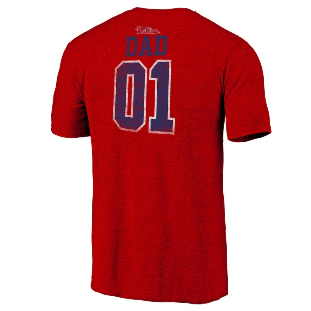 Philadelphia Phillies Father's Day Greatest Dad Tri-Blend T-Shirt Online