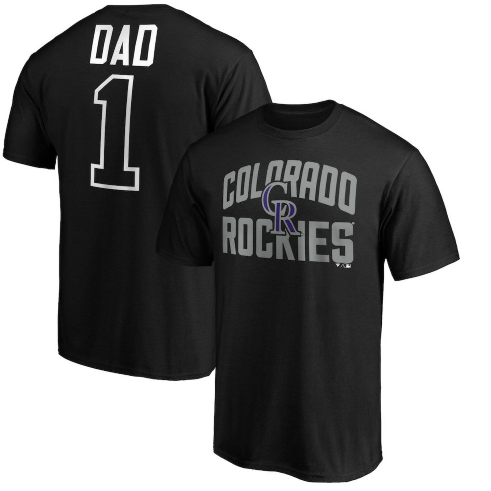 Colorado Rockies Father's Day #1 Dad T-Shirt Near Me
