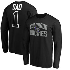 Colorado Rockies Father's Day #1 Dad Long Sleeve T-Shirt Near Me