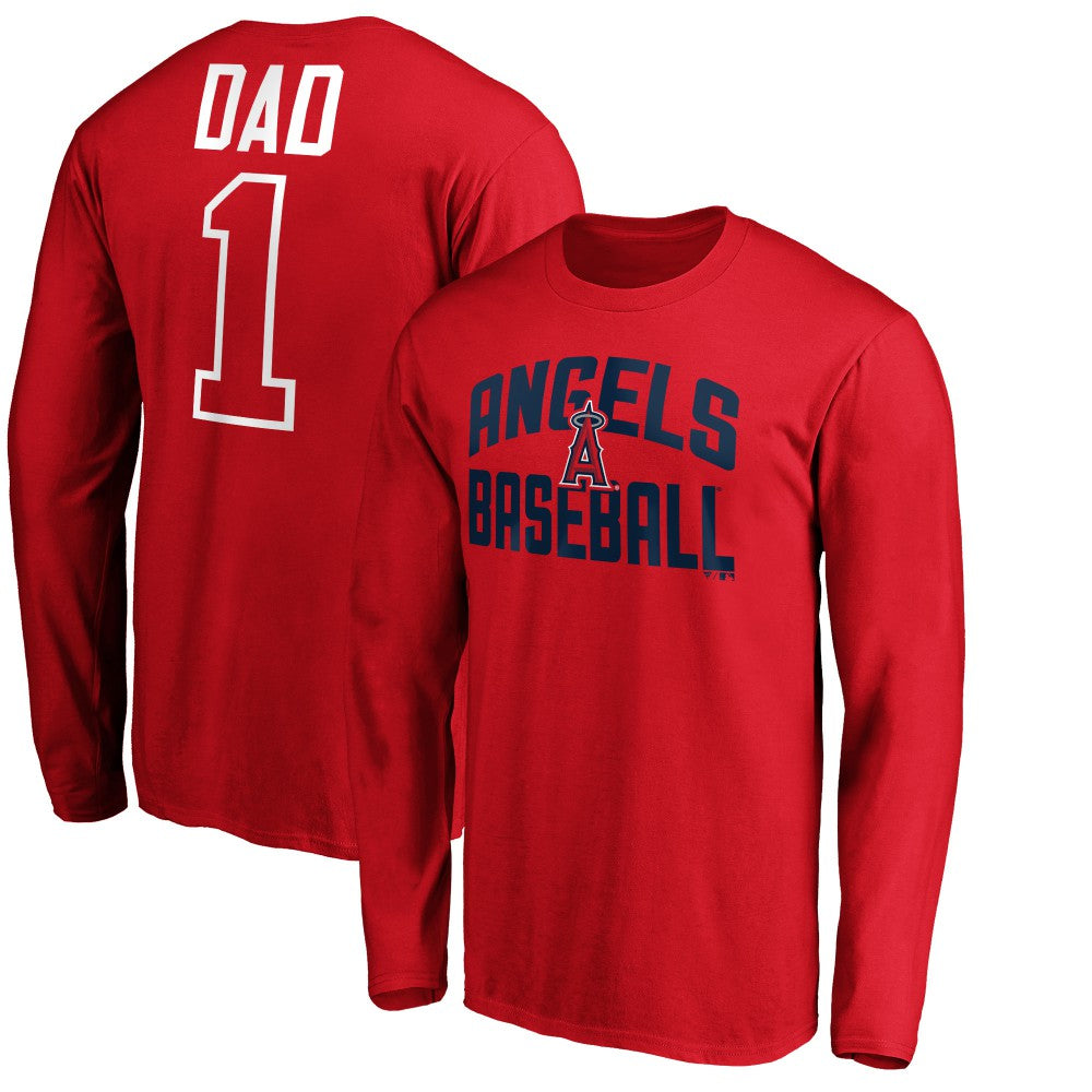 Los Angeles Angels Father's Day #1 Dad Long Sleeve T-Shirt Near Me