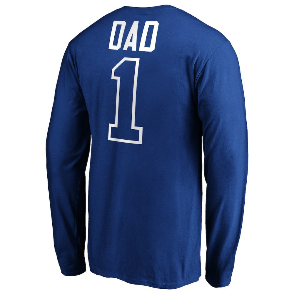 Los Angeles Dodgers Father's Day #1 Dad Long Sleeve T-Shirt Outlet