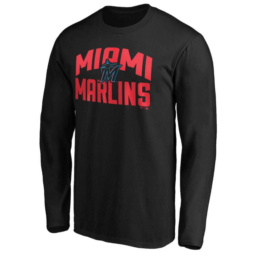 Miami Marlins Father's Day #1 Dad Long Sleeve T-Shirt Sale