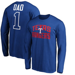 Texas Rangers Father's Day #1 Dad Long Sleeve T-Shirt Discount