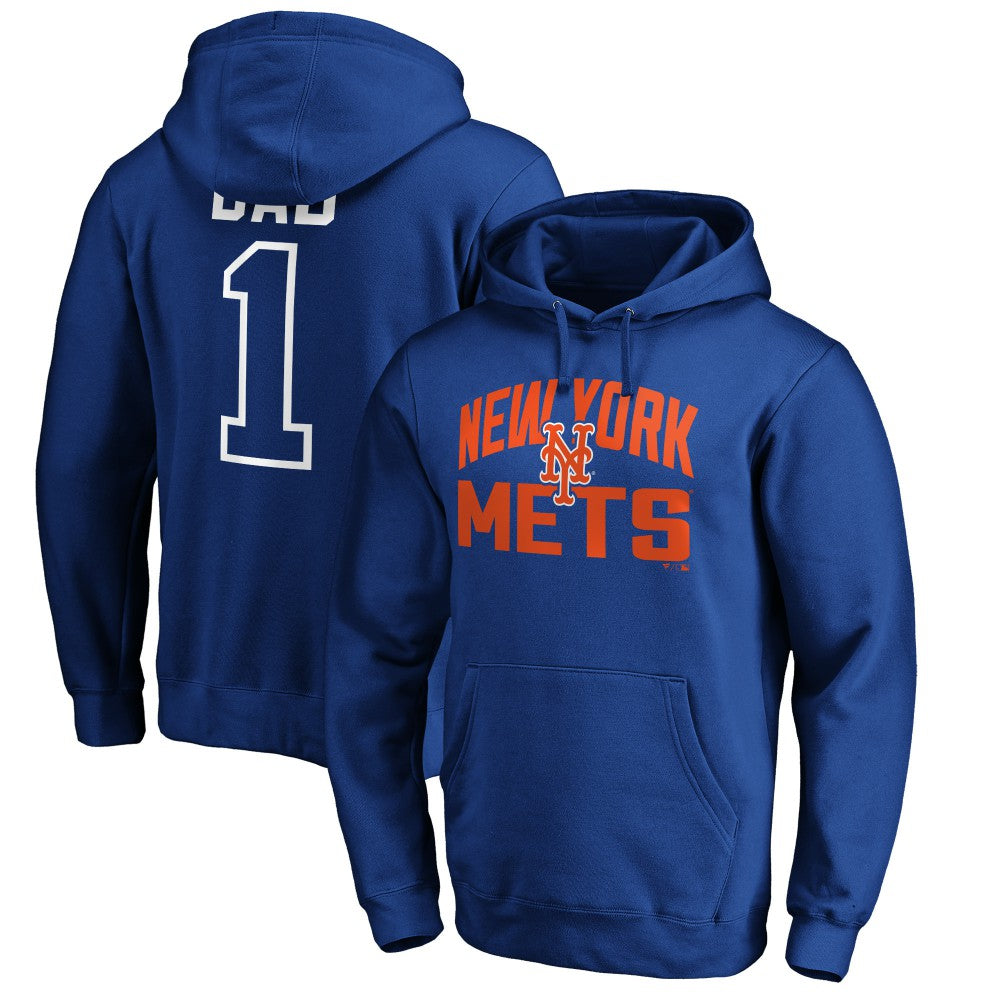 New York Mets Father's Day #1 Dad Pullover Hoodie Sale
