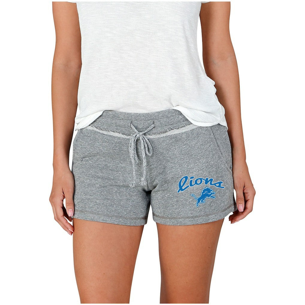Detroit Lions Concepts Sport Women's Mainstream Terry Shorts - Gray - NFL