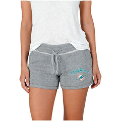 Miami Dolphins Concepts Sport Women's Mainstream Terry Shorts - Gray - NFL