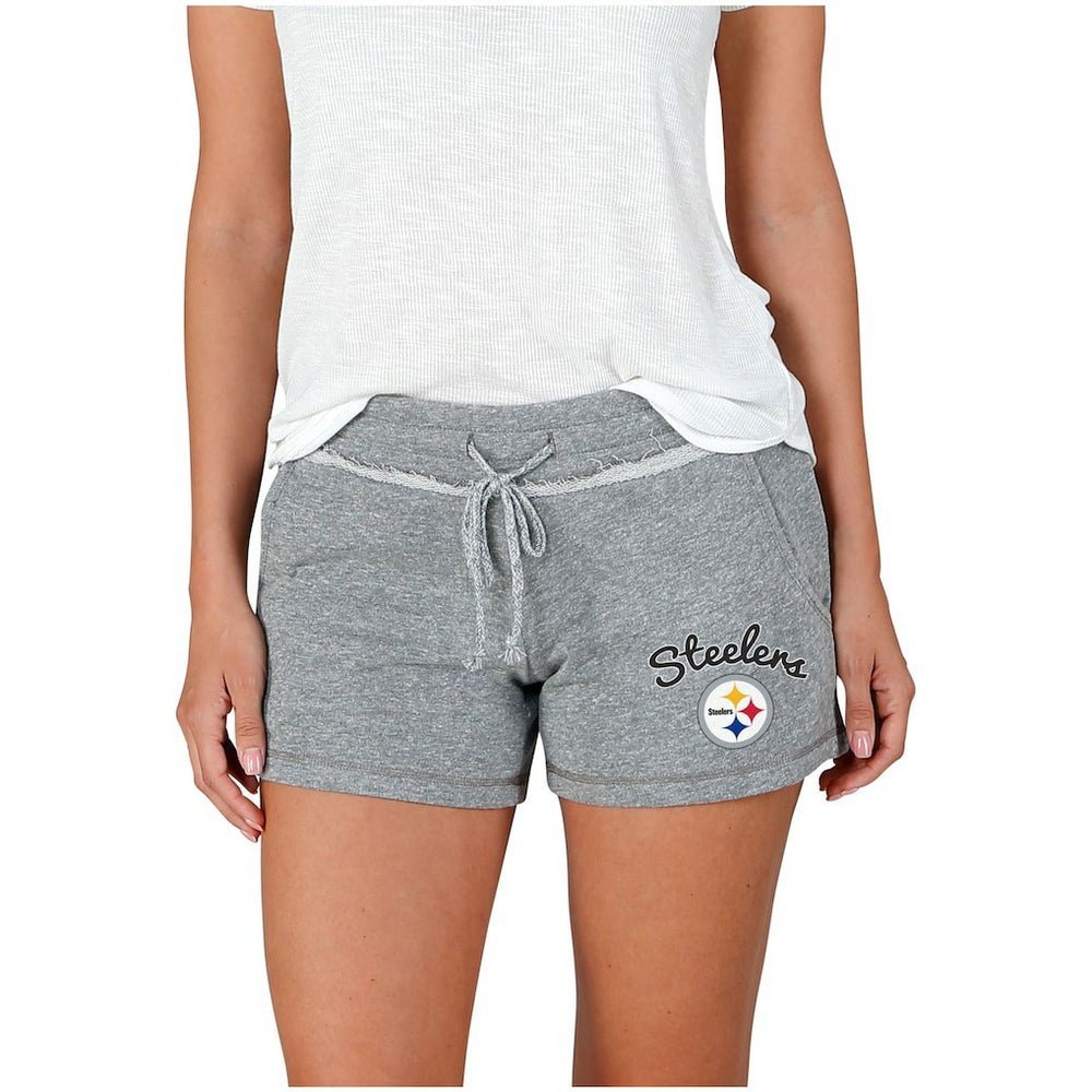 Pittsburgh Steelers Concepts Sport Women's Mainstream Terry Shorts - Gray - NFL