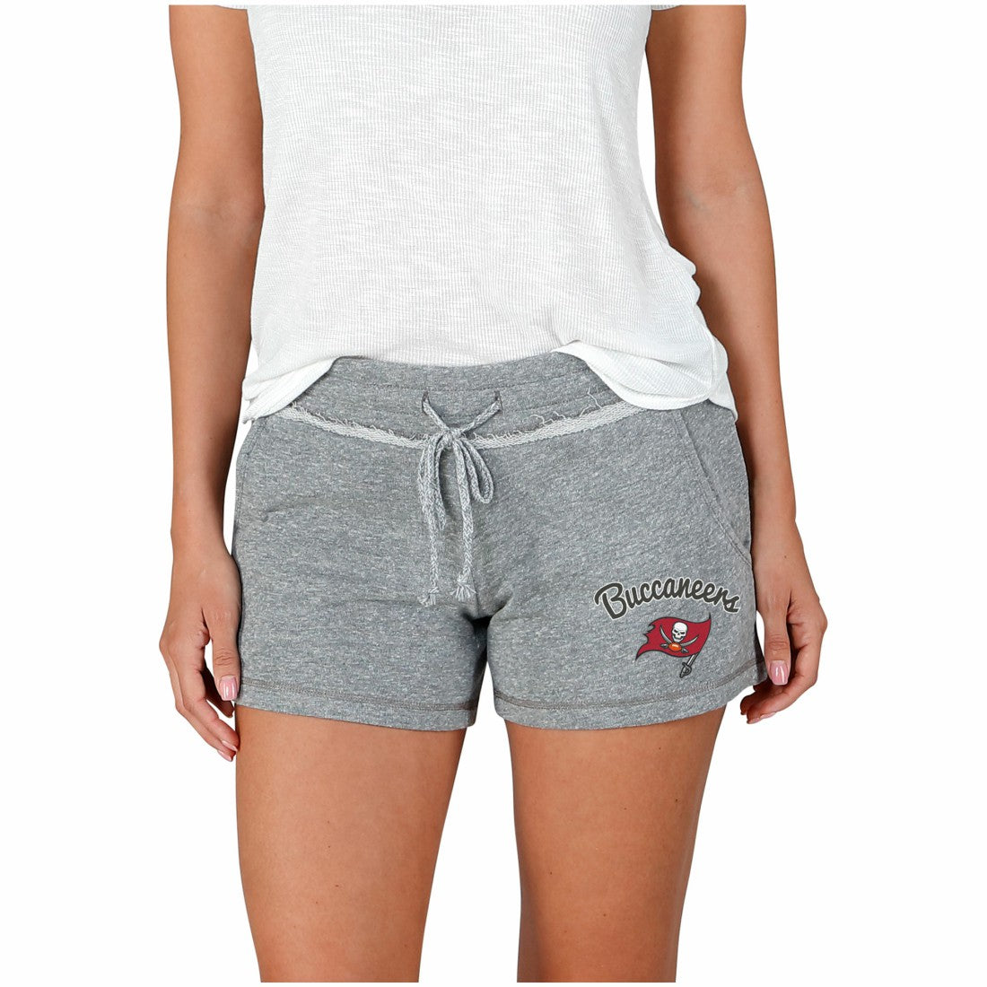 Tampa Bay Buccaneers Concepts Sport Women's Mainstream Terry Shorts - Gray - NFL