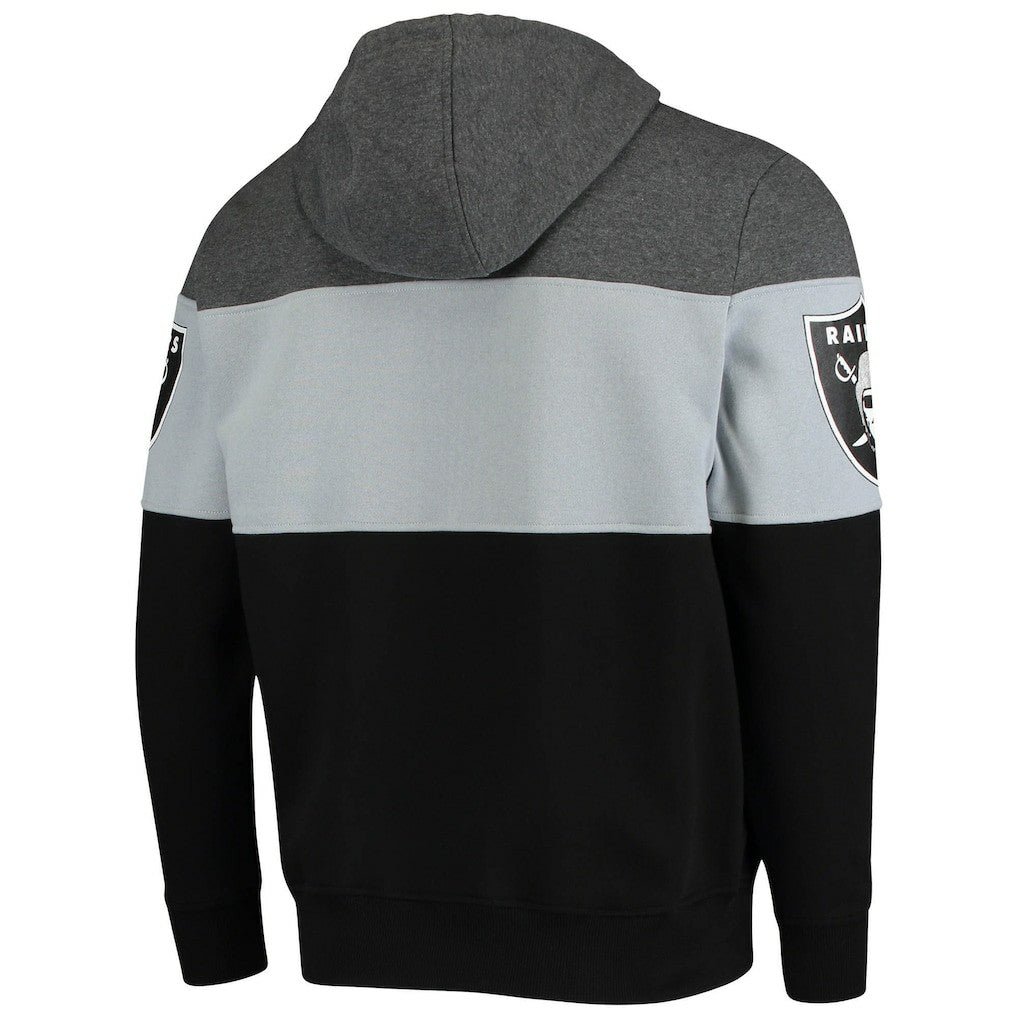 Las Vegas Raiders Starter Extreme Fireballer Pullover Hoodie - Heathered Gray/Silver - NFL