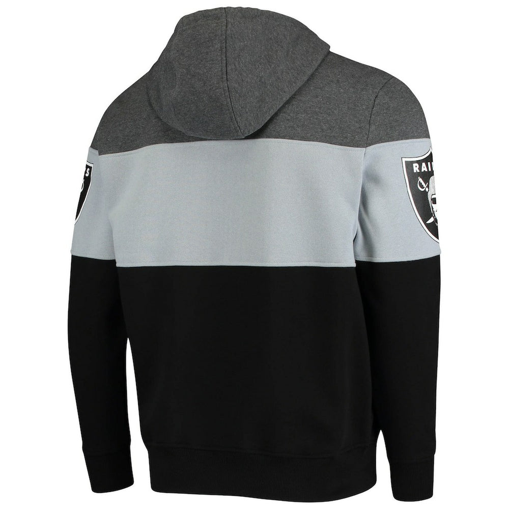 Las Vegas Raiders Starter Extreme Fireballer Pullover Hoodie - Heathered Gray/Silver - NFL