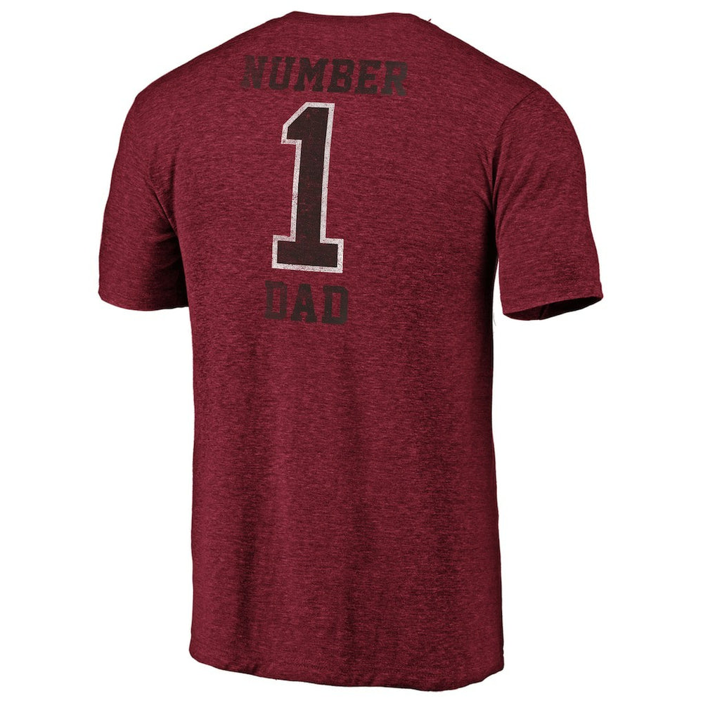 Arizona Cardinals #1 Dad Team Logo T-Shirt - Cardinal - NFL