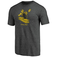 Pittsburgh Steelers #1 Dad Team Logo T-Shirt - Charcoal - NFL