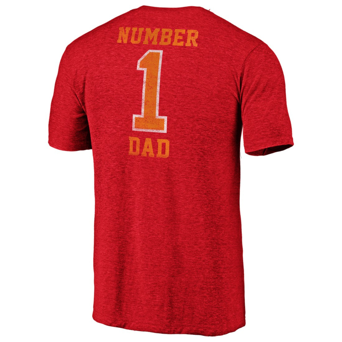 Tampa Bay Buccaneers #1 Dad Team Logo T-Shirt - Red - NFL