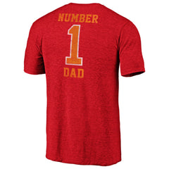 Tampa Bay Buccaneers #1 Dad Team Logo T-Shirt - Red - NFL