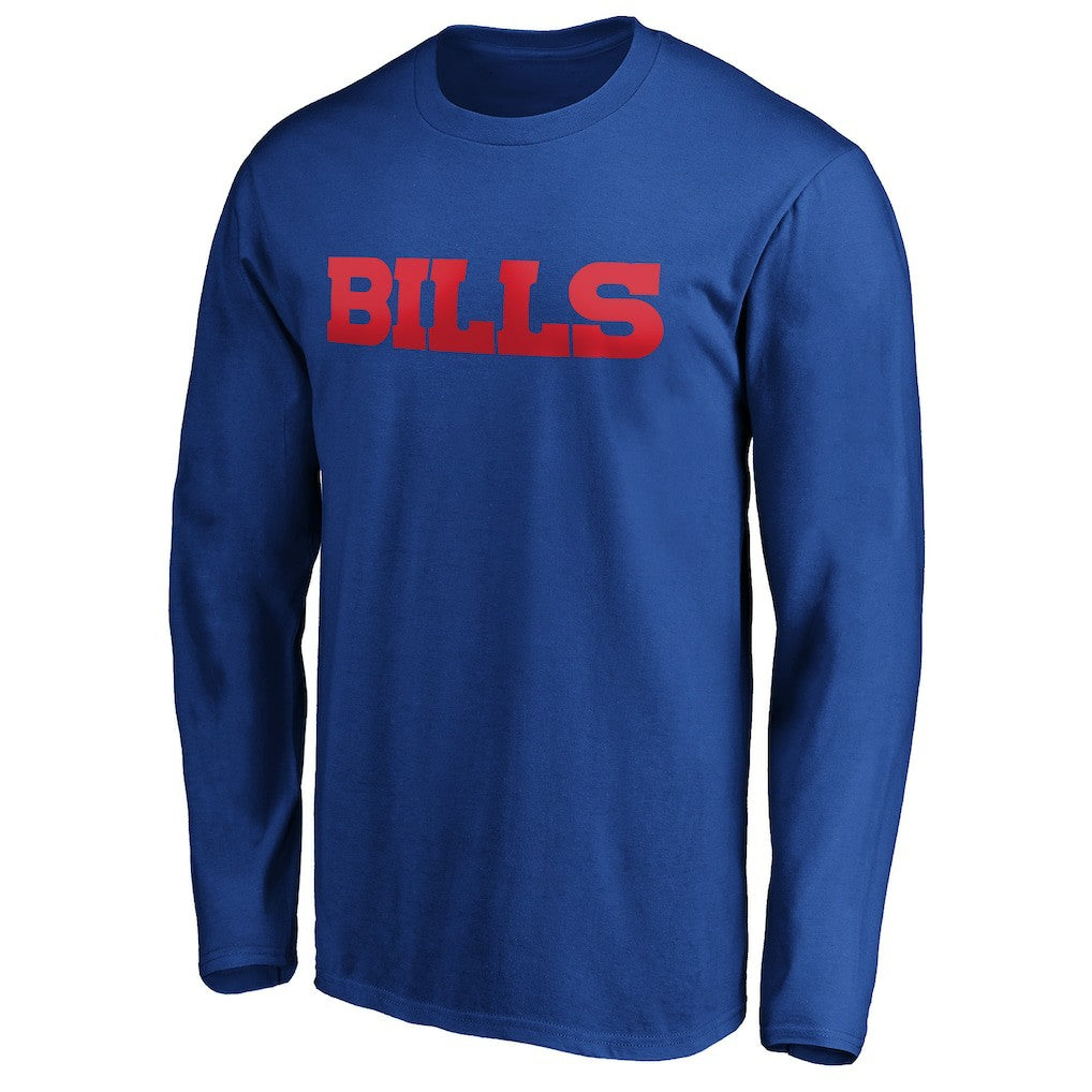 Buffalo Bills #1 Dad Long Sleeve Team Logo T-Shirt - Royal - NFL