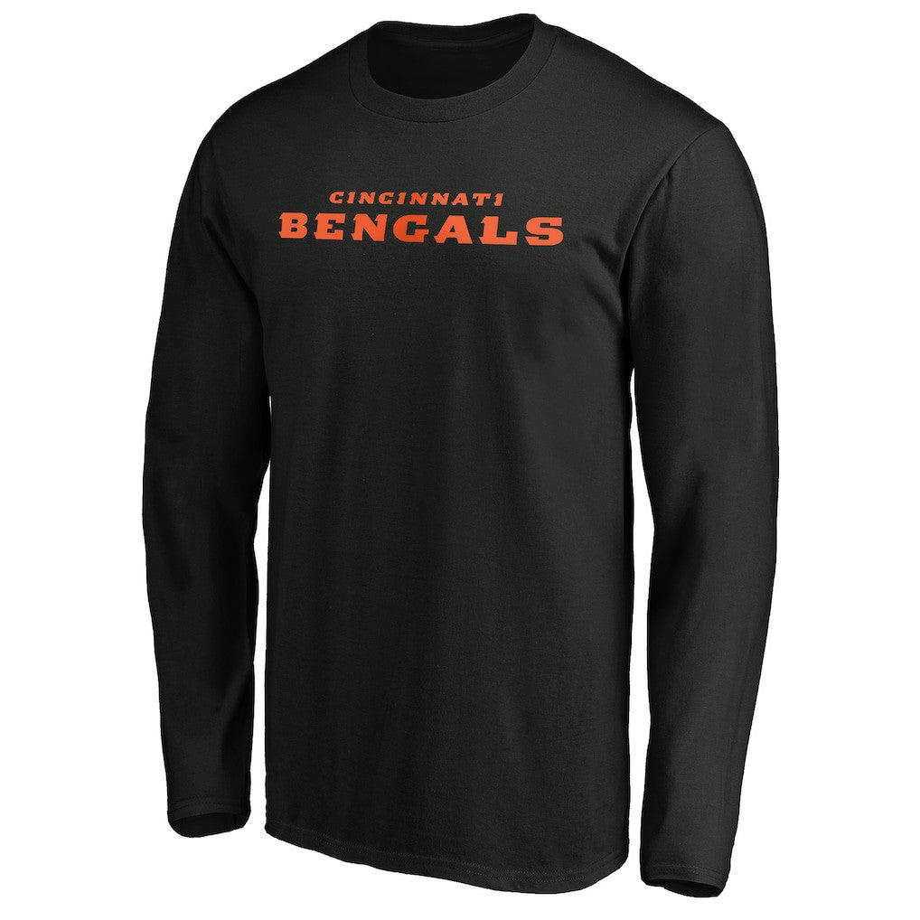 Cincinnati Bengals #1 Dad Long Sleeve Team Logo T-Shirt - Black - NFL