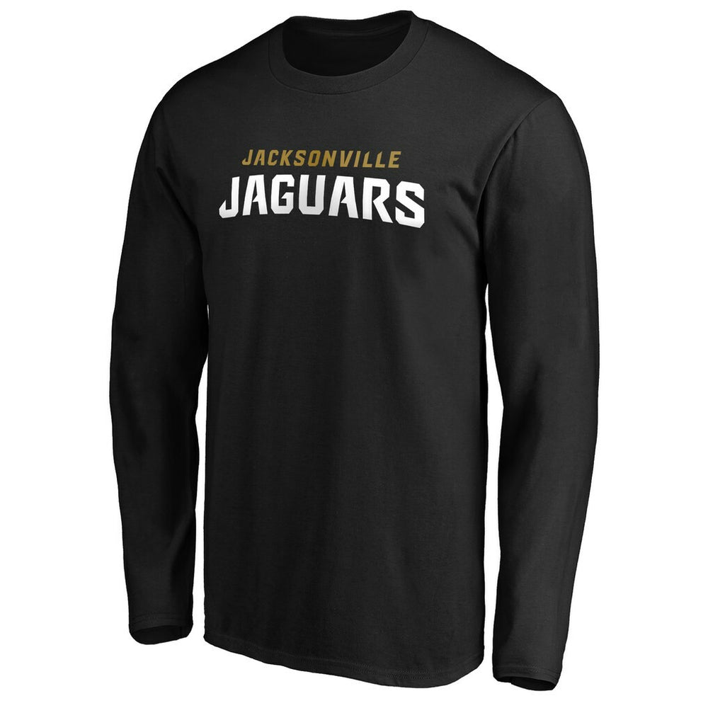 Jacksonville Jaguars #1 Dad Long Sleeve Team Logo T-Shirt - Black - NFL