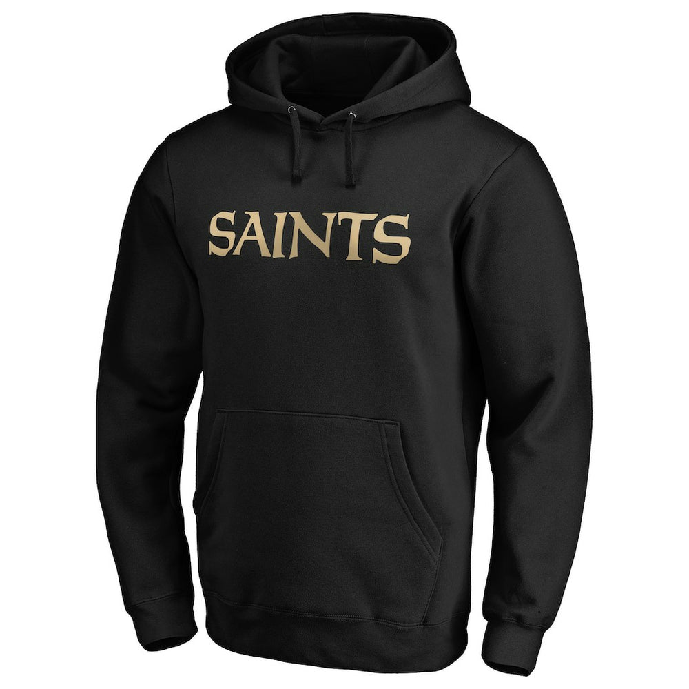New Orleans Saints #1 Dad Pullover Hoodie - Black - NFL