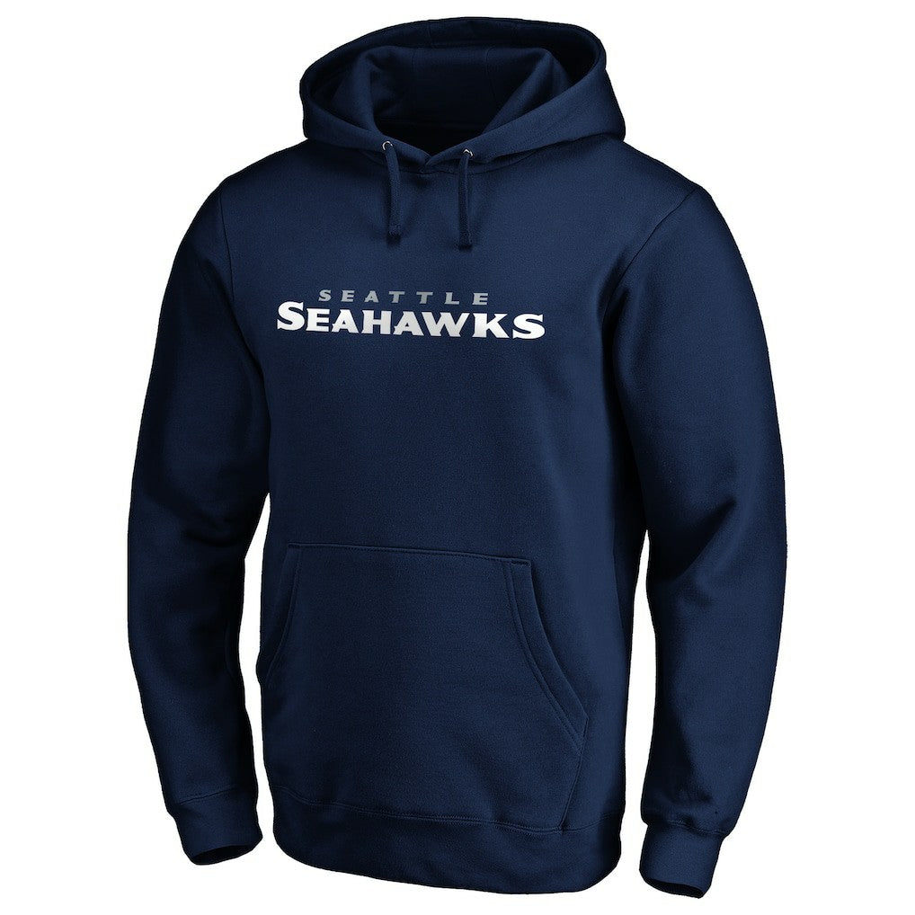Seattle Seahawks #1 Dad Pullover Hoodie - Navy - NFL