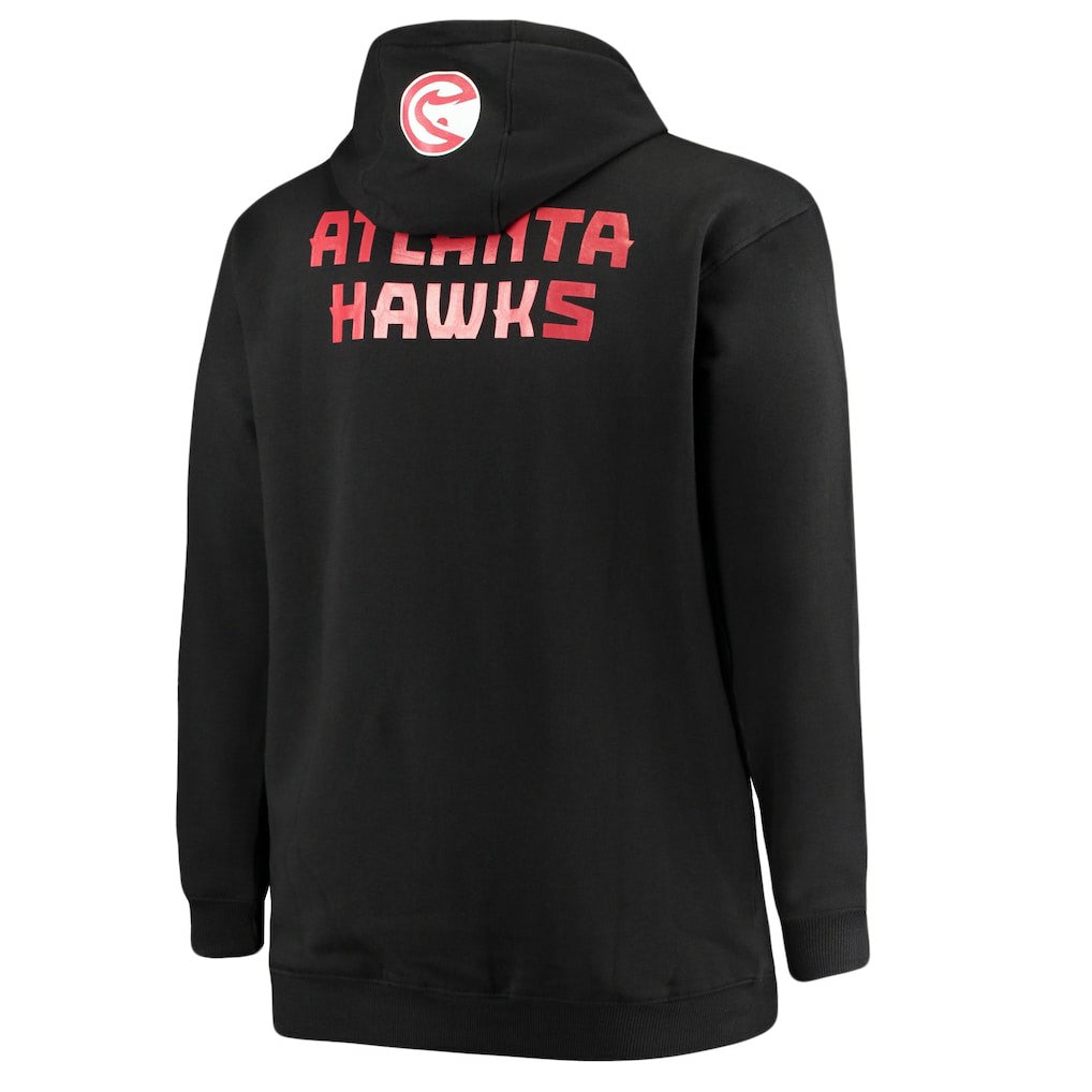 Fanatics Trae Young Atlanta Hawks Big & Tall Player Name & Number Full-Zip Hoodie Jacket Black