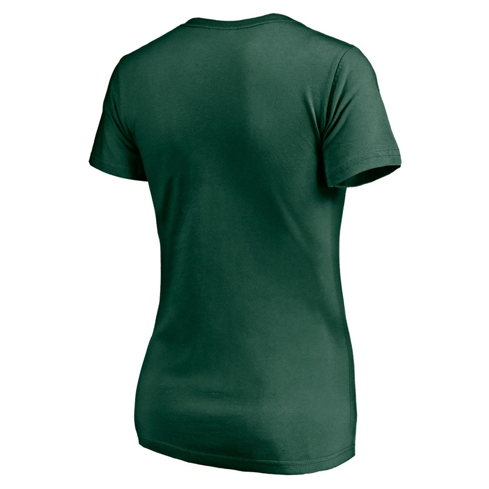 Green Bay Packers Women's Nostalgia V-Neck T-Shirt - Green - Fanatics