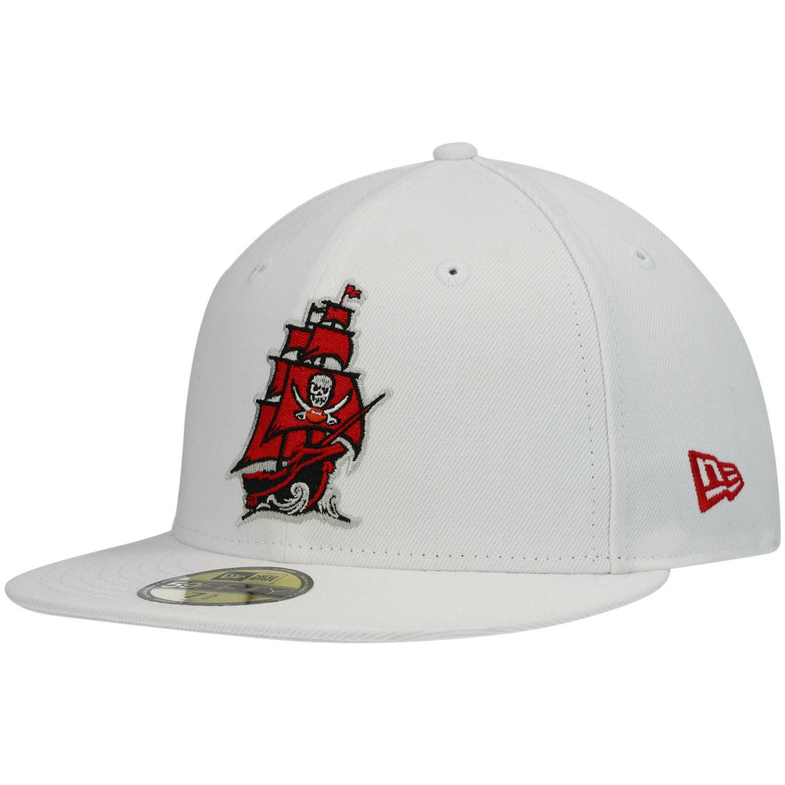 Tampa Bay Buccaneers New Era Omaha Alternate Logo 59FIFTY Fitted Hat - White - NFL