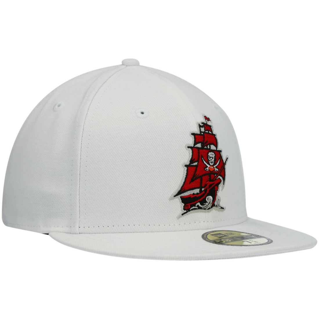 Tampa Bay Buccaneers New Era Omaha Alternate Logo 59FIFTY Fitted Hat - White - NFL