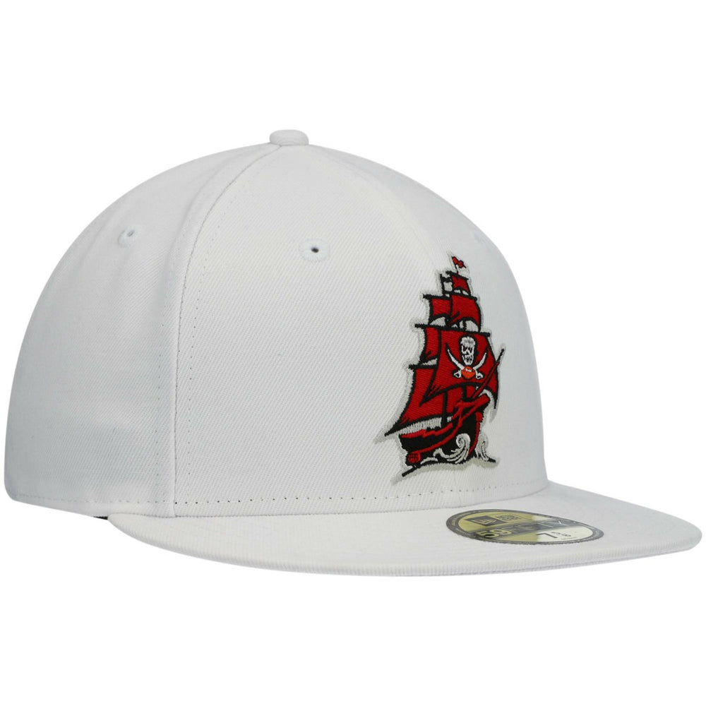 Tampa Bay Buccaneers New Era Omaha Alternate Logo 59FIFTY Fitted Hat - White - NFL