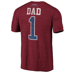 Colorado Avalanche Greatest Dad Tri-Blend T-Shirt - Burgundy | NHL sale