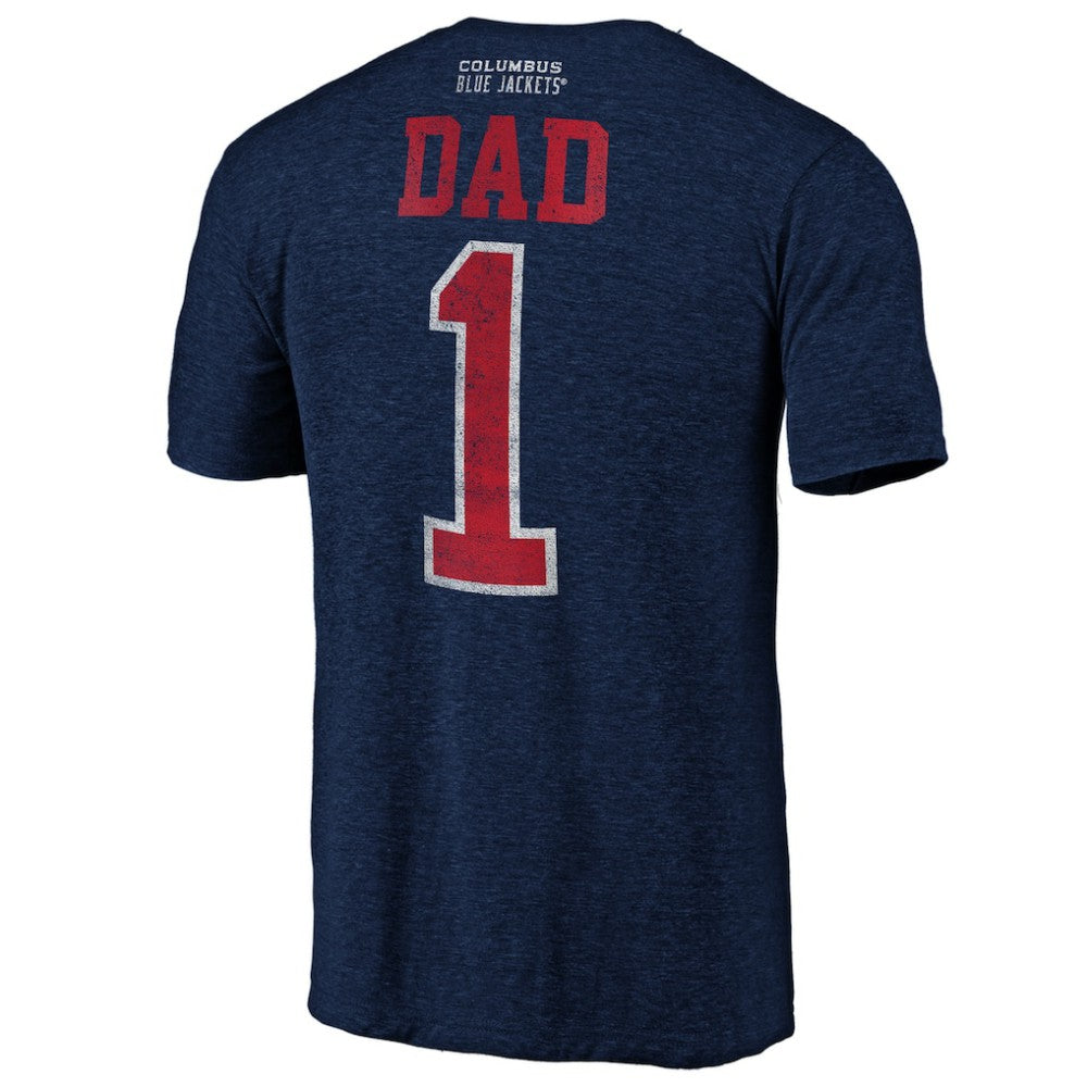 Columbus Blue Jackets Greatest Dad Tri-Blend T-Shirt - Navy | NHL near me