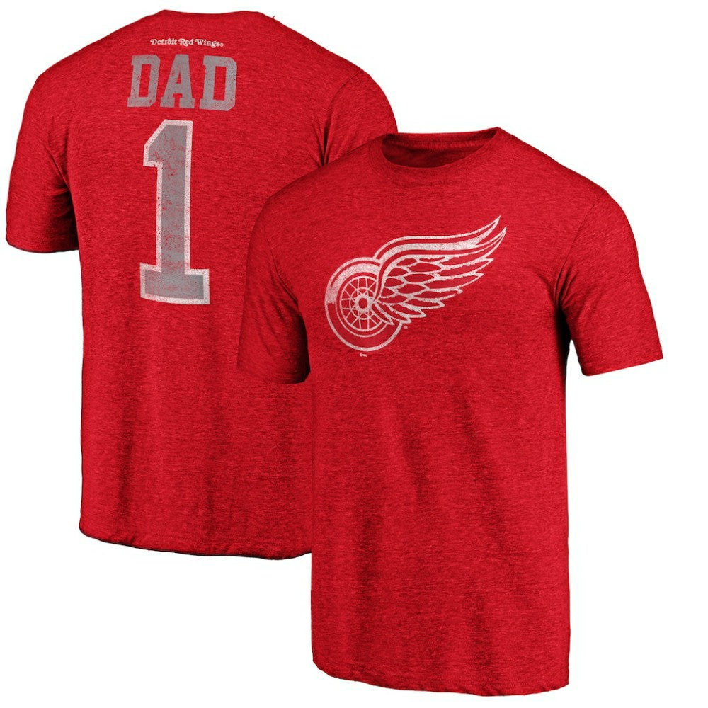 Detroit Red Wings Greatest Dad Tri-Blend T-Shirt - Red | NHL sale