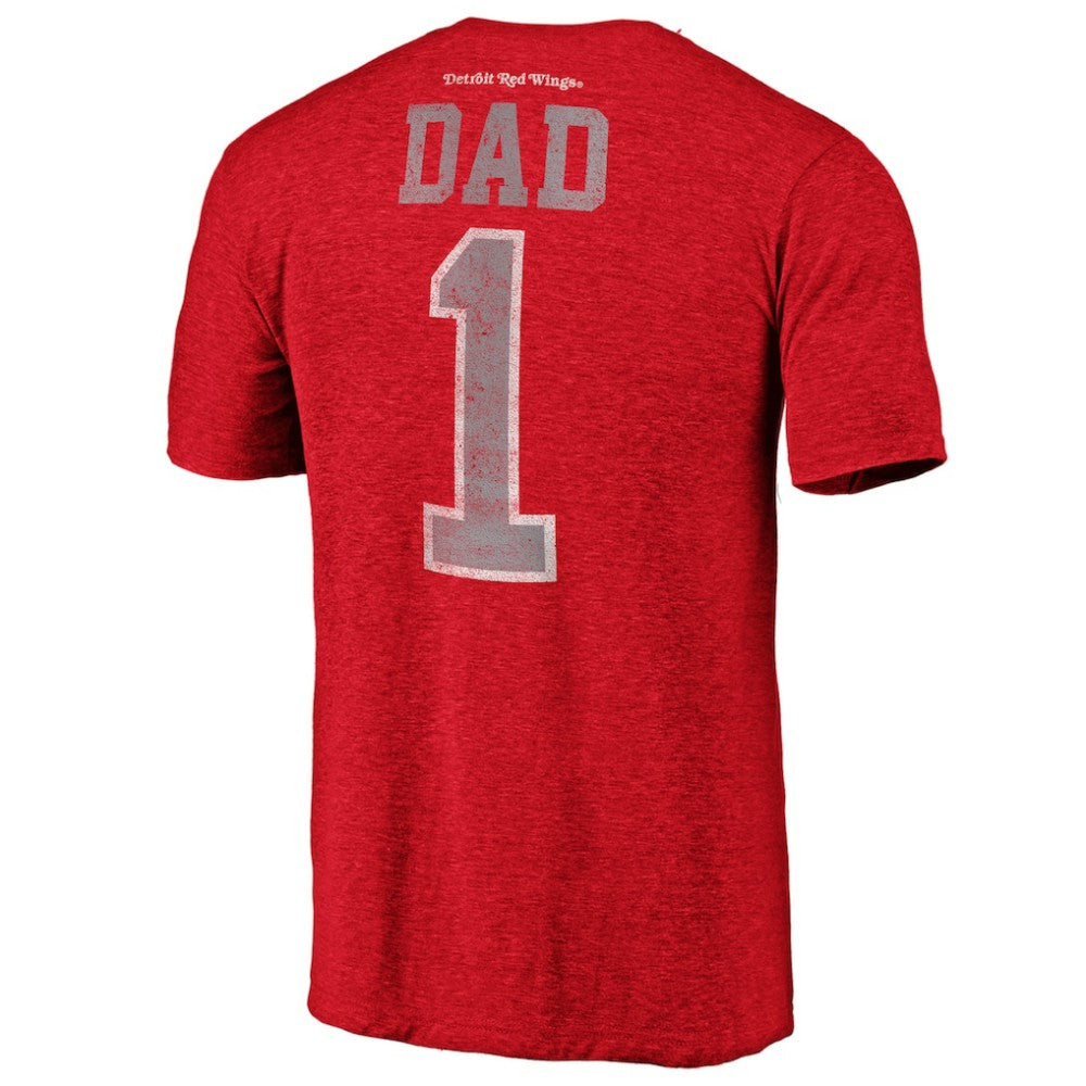 Detroit Red Wings Greatest Dad Tri-Blend T-Shirt - Red | NHL sale