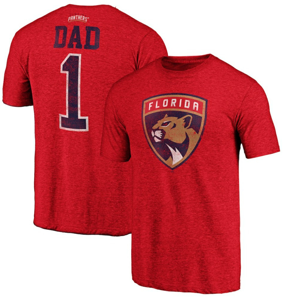 Florida Panthers Greatest Dad Tri-Blend T-Shirt - Red | NHL online