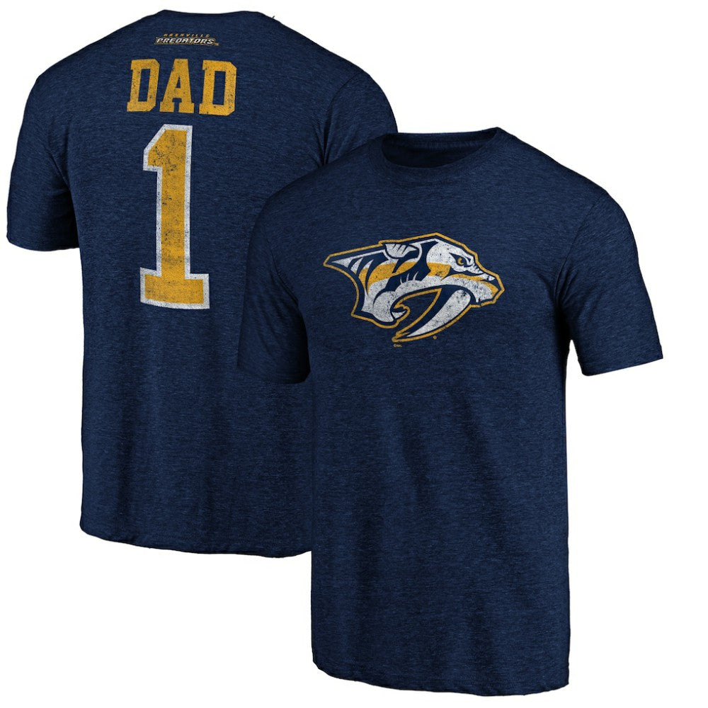 Nashville Predators Greatest Dad Tri-Blend T-Shirt - Navy | NHL online
