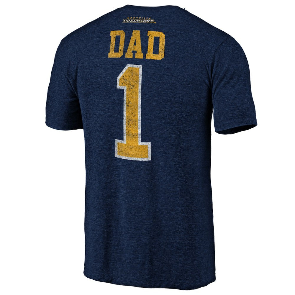 Nashville Predators Greatest Dad Tri-Blend T-Shirt - Navy | NHL online