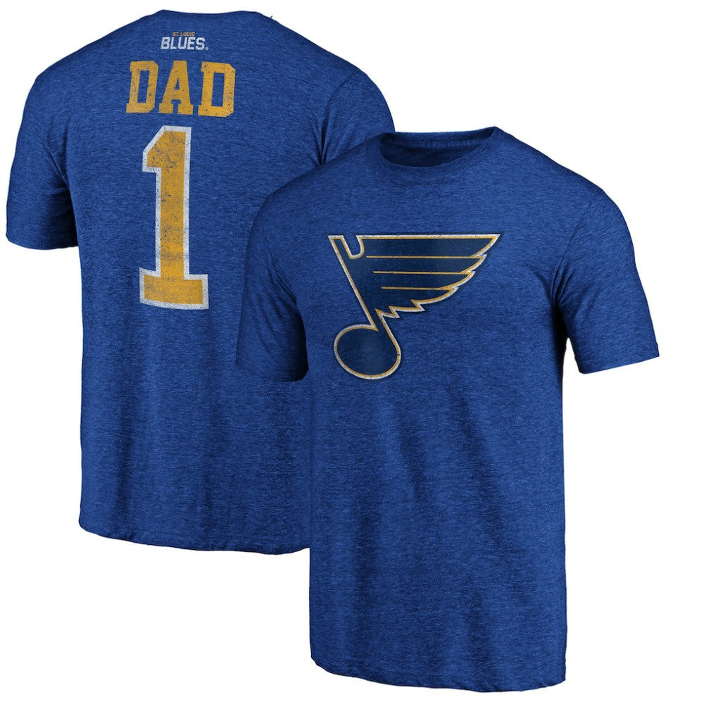 St. Louis Blues Greatest Dad Tri-Blend T-Shirt - Blue | NHL online